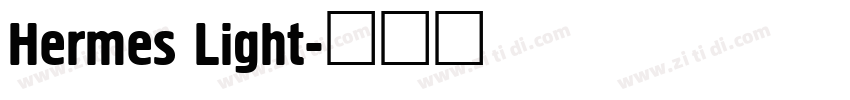 Hermes Light字体转换